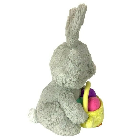 Gund Easter Bunny Plush With Yellow Chick Basket & Colorful Eggs Stuffed Animal - Picture 4 of 8